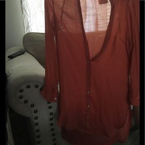Burnt orange tunic